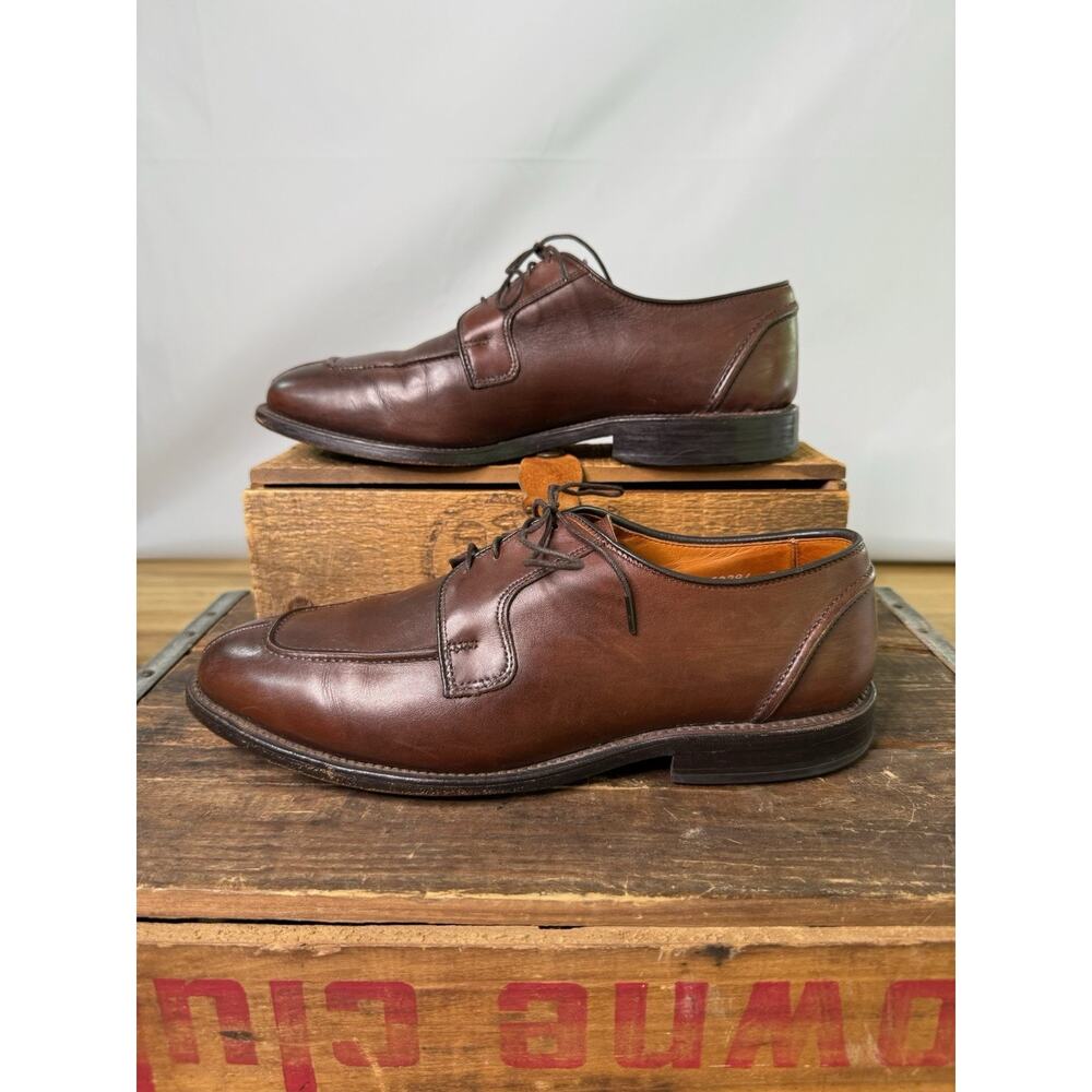 Allen Edmonds Size 8 E Hancock Brown Calfskin Split Toe Dress Casual Shoe 8464